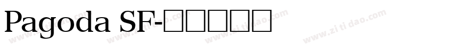 Pagoda SF字体转换
